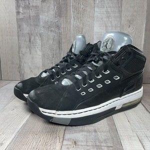 Jordan Ol'School Men's Basketball Shoes Black White-Cool Gray Sz 8.5 317223-013